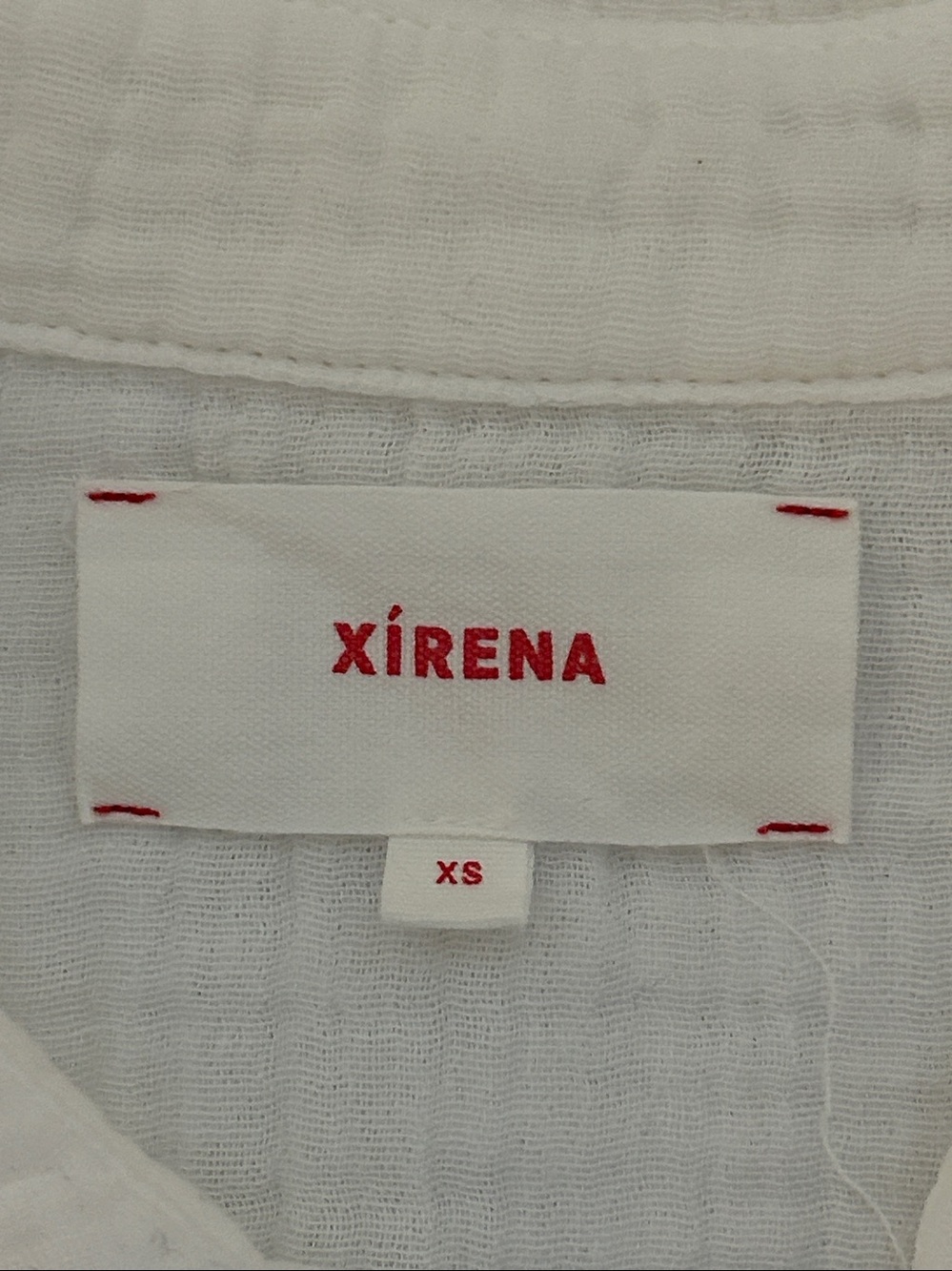 XIRENA Cruz Relaxed 100% Cotton Gauze Top. XS - Picture 6 of 9
